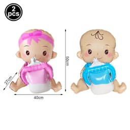 Hello Baby Gender Reveal Party Supplies Disposable Tableware Paper Plates Napkins Cups Cake Topper Baby Shower Party Decors