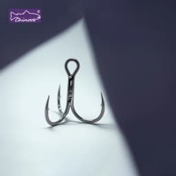 12pcs Chinook Fishing Hooks Treble 4X Strong High Carbon Steel Sea Fishing Hooks for Hard Lures Freshwater Saltwater