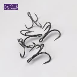 12pcs Chinook Fishing Hooks Treble 4X Strong High Carbon Steel Sea Fishing Hooks for Hard Lures Freshwater Saltwater