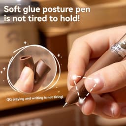 4PC Gel Pen Press Neutral Brush Question Black Water Pen High Beauty Ins Wind Signature Pen Cute Quick Drying Erasable