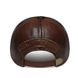Autumn/Winter Leather-Trimmed Hats Middle-Aged and Elderly Fashionable Versatile Peaked Caps Warm Men's Outdoor Baseball Caps