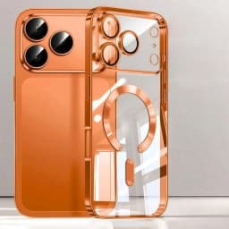 Camera Protection Clear Luxury Plating Cover Soft TPU Drop Protective With Magnetic Phone Case For IPhone17Pro Max/17Pro/Air/17