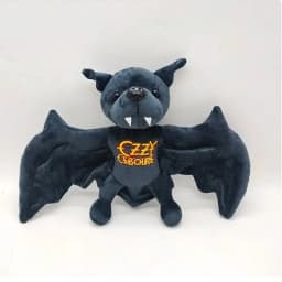 New 25cm Funny Ozzy Osbourne Bat Plush Toy Game Animation Surrounding High-Quality Children Birthday Gift All Saints' Day Gift