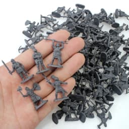 100pcs/set Ancient Soldier Miniature Decorative Model Party Gathering Decoration Simulated Battlefield Medieval Knight Style TMZ