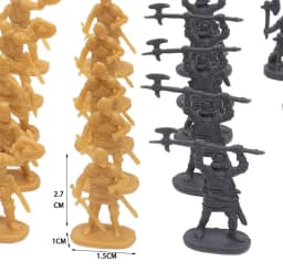100pcs/set Ancient Soldier Miniature Decorative Model Party Gathering Decoration Simulated Battlefield Medieval Knight Style TMZ