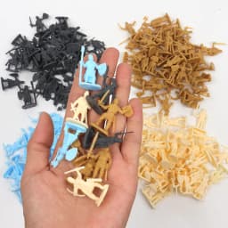 100pcs/set Ancient Soldier Miniature Decorative Model Party Gathering Decoration Simulated Battlefield Medieval Knight Style TMZ