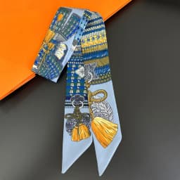 2025 Hot Fashion Decorative Handbag Handle Strap Bag Twill Silk Scarf Tied Bag Ribbon Long Streamer Women's Headband 5*90cm