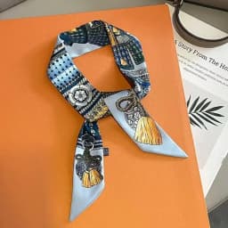 2025 Hot Fashion Decorative Handbag Handle Strap Bag Twill Silk Scarf Tied Bag Ribbon Long Streamer Women's Headband 5*90cm