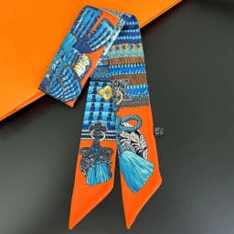 2025 Hot Fashion Decorative Handbag Handle Strap Bag Twill Silk Scarf Tied Bag Ribbon Long Streamer Women's Headband 5*90cm
