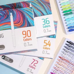 LANGUO 90/6 Colors Press Acrylic Gel Pen Large Capacity 1.0mm Writing Pen Painting Drawing Office School Supplies Stationery