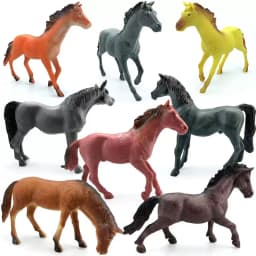 Horse ModeFigurine Plastic Farm Animals Toy Horses Figurines Mustang Appaloosa Fjord Toys Action Figure Kids Gifts Christmas