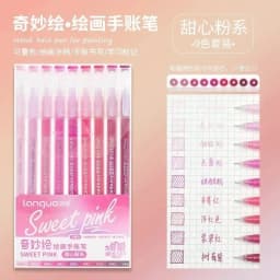 LANGUO 90/6 Colors Acrylic Gel Pen Large Capacity 1.0mm Student Writing Pen Painting Drawing Office School Supplies Stationery
