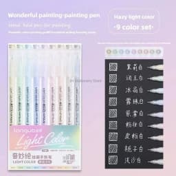 LANGUO 90/6 Colors Acrylic Gel Pen Large Capacity 1.0mm Student Writing Pen Painting Drawing Office School Supplies Stationery