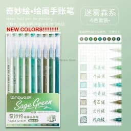 LANGUO 90/6 Colors Acrylic Gel Pen Large Capacity 1.0mm Student Writing Pen Painting Drawing Office School Supplies Stationery