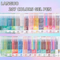 LANGUO 90/6 Colors Acrylic Gel Pen Large Capacity 1.0mm Student Writing Pen Painting Drawing Office School Supplies Stationery