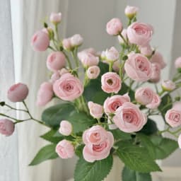 18 Inch 12 Head Artificial Camellia Bud Bouquet Faux Silk Flowers For Home Living Room Decoration Wedding Hotel Display Props