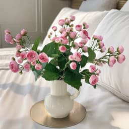 18 Inch 12 Head Artificial Camellia Bud Bouquet Faux Silk Flowers For Home Living Room Decoration Wedding Hotel Display Props