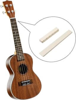 Miwayer 6 String Classical Guitar Saddle + Nut White Bone Set /for Classical Guitar Replacement Musical Instruments Parts