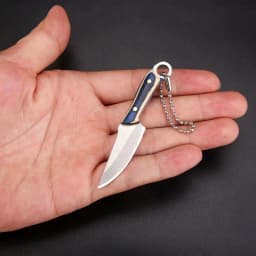 Mini knife, portable box opening knife keychain, pocket knife, Halloween gift, with knife sheath