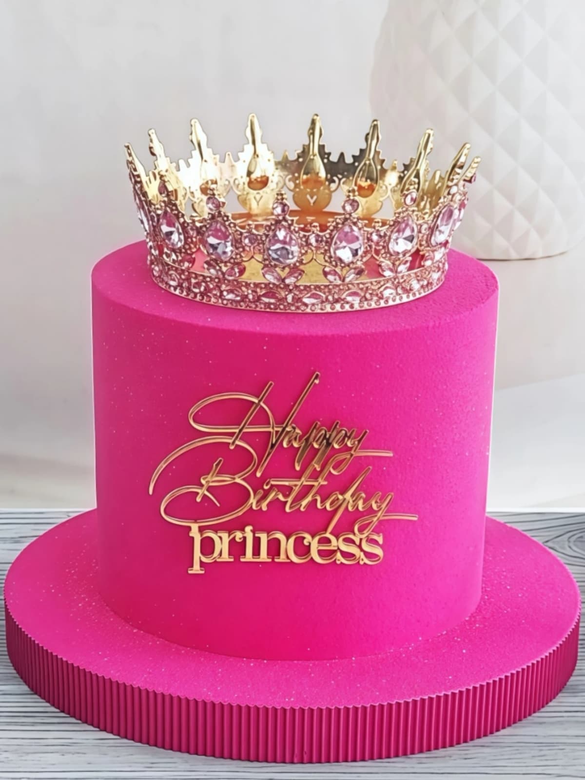 3pcs "Birthday Princess" PMMA Cake Topper - Letter Decor for Birthday Party, Baking Supplies & Holiday Gifts