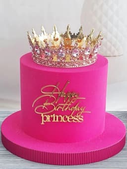 3pcs "Birthday Princess" PMMA Cake Topper - Letter Decor for Birthday Party, Baking Supplies & Holiday Gifts