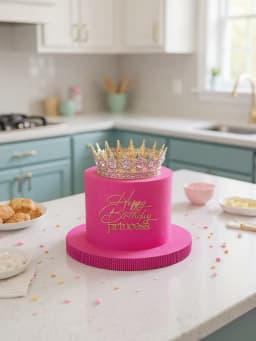 3pcs "Birthday Princess" PMMA Cake Topper - Letter Decor for Birthday Party, Baking Supplies & Holiday Gifts