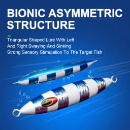 TEASER J120 200g-600g Saltwater Fishing Metal Jig Bait Luminous Jigging Lure Artificial Fast Sinking Fishing Metal Jigging Lure