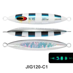 TEASER J120 200g-600g Saltwater Fishing Metal Jig Bait Luminous Jigging Lure Artificial Fast Sinking Fishing Metal Jigging Lure