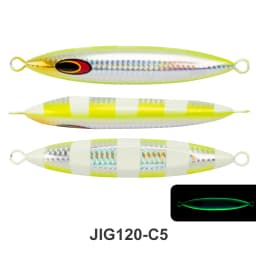 TEASER J120 200g-600g Saltwater Fishing Metal Jig Bait Luminous Jigging Lure Artificial Fast Sinking Fishing Metal Jigging Lure