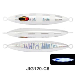 TEASER J120 200g-600g Saltwater Fishing Metal Jig Bait Luminous Jigging Lure Artificial Fast Sinking Fishing Metal Jigging Lure