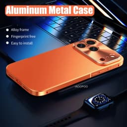 Magnetic Close Aluminum Frame Plastic Back Metal Case For iPhone 18 Pro Max 17 ProMax iPhone 16 15 14 ProMax Shockproof Cover
