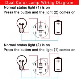 16/19/22MM Two Color LED Black Waterproof Metal Button Switch Power Symbol Suitable for Cars Ships Motorcycles 6V 12V 24V 220V