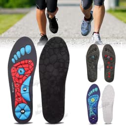 Foot Acupressure Insoles Magnetic Therapy Reflexology Health Care Shoes Pads Arch Support Shock Absorption Comfort Shoes Soles