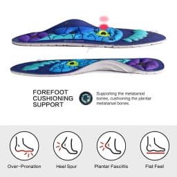Foot Acupressure Insoles Magnetic Therapy Reflexology Health Care Shoes Pads Arch Support Shock Absorption Comfort Shoes Soles