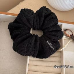 1pc Korean-style hollow knitted autumn and winter high-elastic hair tie for buns and high ponytails hairstyle hair accessories