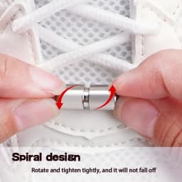 Automatic Laces without Ties New Upgrade Easy Installation Swivel Buckle Thick Rope Sneaker Shoelaces Shoe Accessories