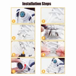 Automatic Laces without Ties New Upgrade Easy Installation Swivel Buckle Thick Rope Sneaker Shoelaces Shoe Accessories