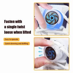 Automatic Laces without Ties New Upgrade Easy Installation Swivel Buckle Thick Rope Sneaker Shoelaces Shoe Accessories