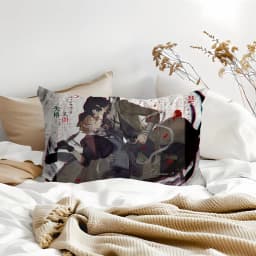 Hot Anime Bungo Stray Dogs Pillow Case Cover Suitable For Sofa Car Cushion Rectangular Back Cushion