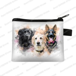 Cute Pug Dog Pattern Coin Purses Women Lovely Pet Animal Mini Wallet Ladies Key Credit Card Bag Small Lipstick Bags Gift