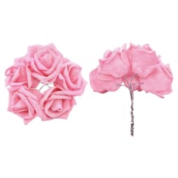 10/20pcs Glitter Foam Rose Artificial Flower Bridal Bouquet For Wedding Party Decor DIY Wreath Scrapbook Supplies Fake Flowers