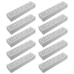 10pcs Rectangular Macaron Box Cookies Paper Box Dessert Packing Boxes For Bakery Cut Out Long Cake Packing Box