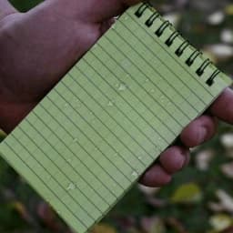 Tactical Waterproof Notebook Camouflage PVC Cover Memo Pad Daily To Do List Loose-leaf Coil Notepad Writing Paper in Rain
