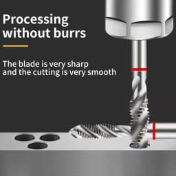 ZUANTONG HSSE Spiral Fluted Tap M2 M2.5 M3 M4 M5 M6 M8 M10 M12 M14 M16 M18 M20 Machine Screw Thread Taps For Blind Hole Tapping