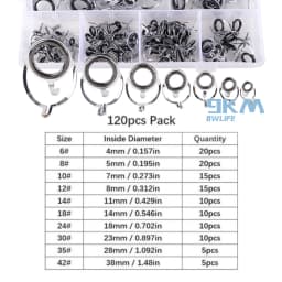 Rod Repair Guides Kit Stainless Steel Fishing Rod Guides Freshwater Seawater Fishing Rod Building Guide Ceramic Rings 4mm~38mm