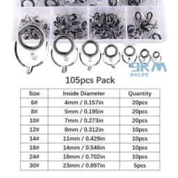 Rod Repair Guides Kit Stainless Steel Fishing Rod Guides Freshwater Seawater Fishing Rod Building Guide Ceramic Rings 4mm~38mm