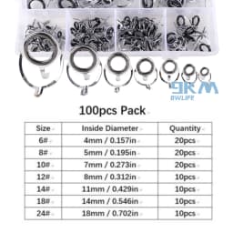 Rod Repair Guides Kit Stainless Steel Fishing Rod Guides Freshwater Seawater Fishing Rod Building Guide Ceramic Rings 4mm~38mm