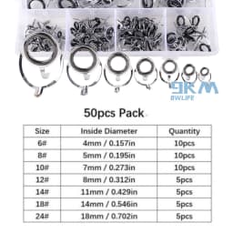 Rod Repair Guides Kit Stainless Steel Fishing Rod Guides Freshwater Seawater Fishing Rod Building Guide Ceramic Rings 4mm~38mm