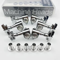 KAYNES J-109 3R+3L Electric Guitar Machine Heads Tuners Art Deco Rotomatic Imperial Style Head Tuning Pegs Chrome Black Gold