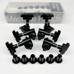 KAYNES J-109 3R+3L Electric Guitar Machine Heads Tuners Art Deco Rotomatic Imperial Style Head Tuning Pegs Chrome Black Gold